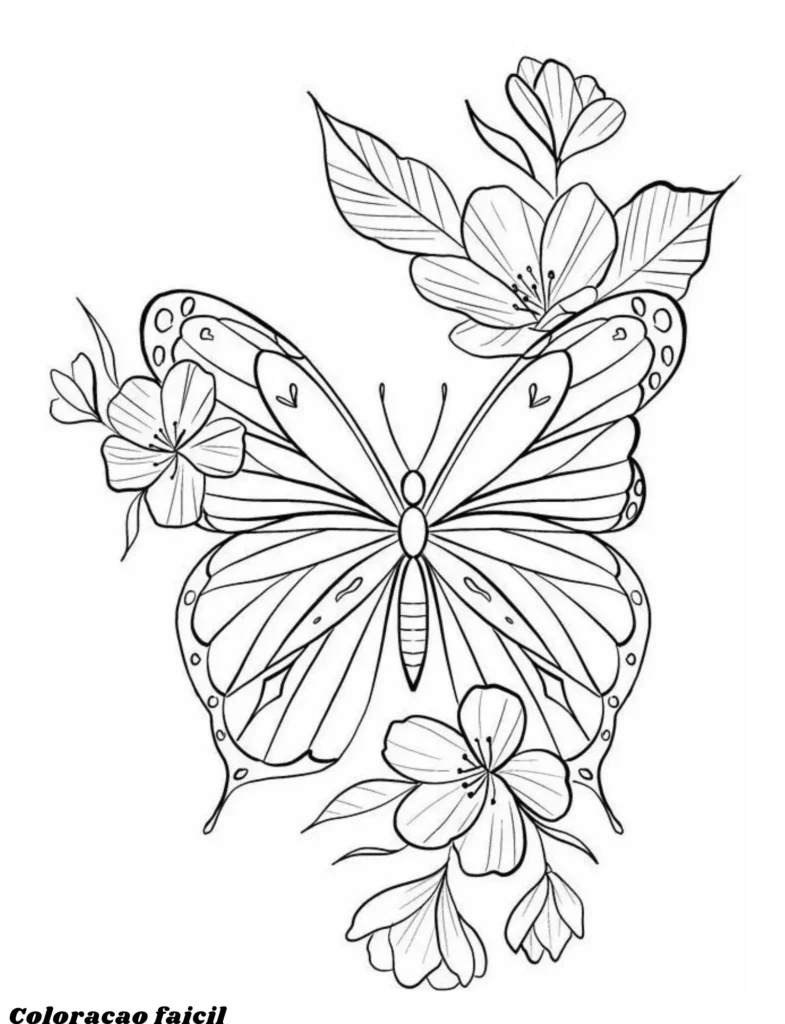 desenhos de borboletas coloridas para imprimir