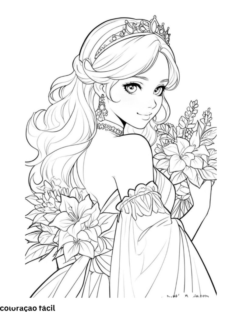 para colorir barbie
