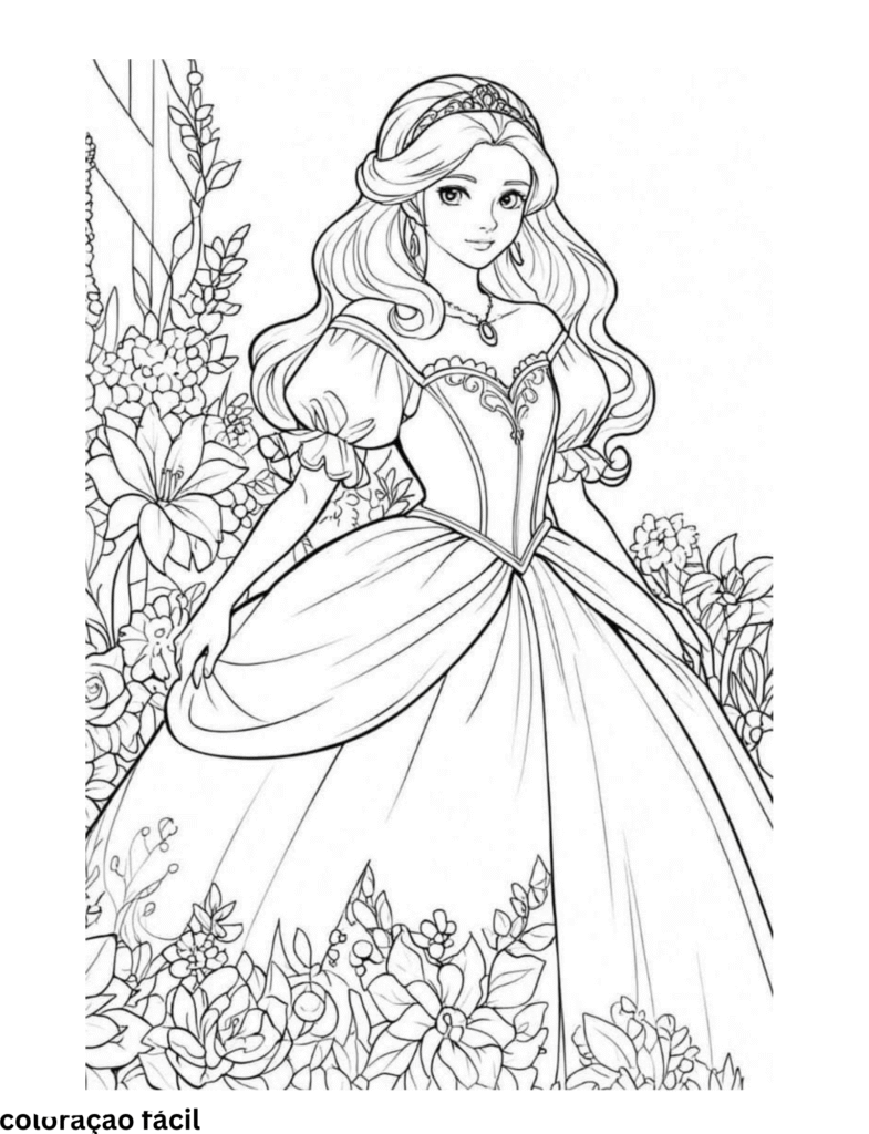 desenhos para colorir da barbie e imprimir