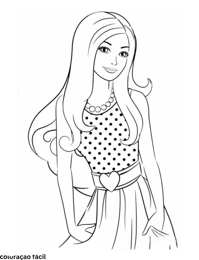 desenhos de pintar da barbie