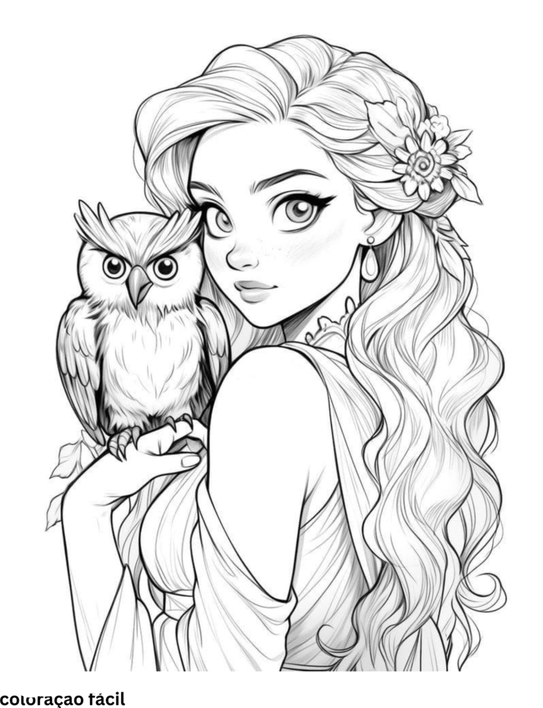 barbie desenho pintar