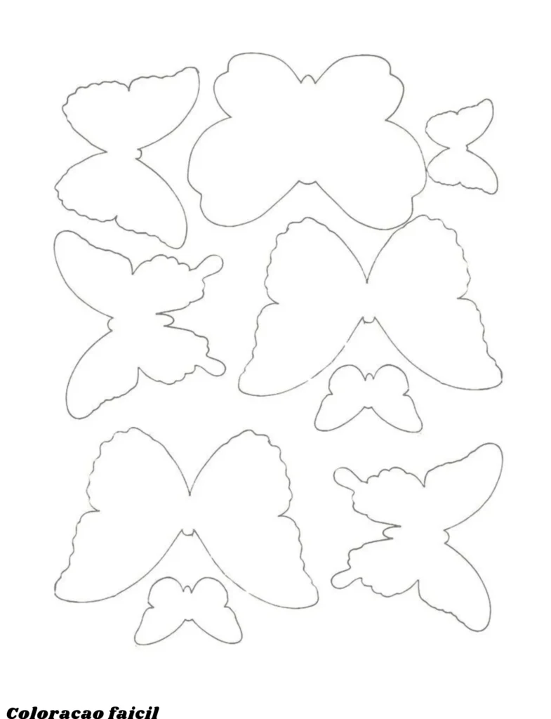 desenhos borboletas para colorir
