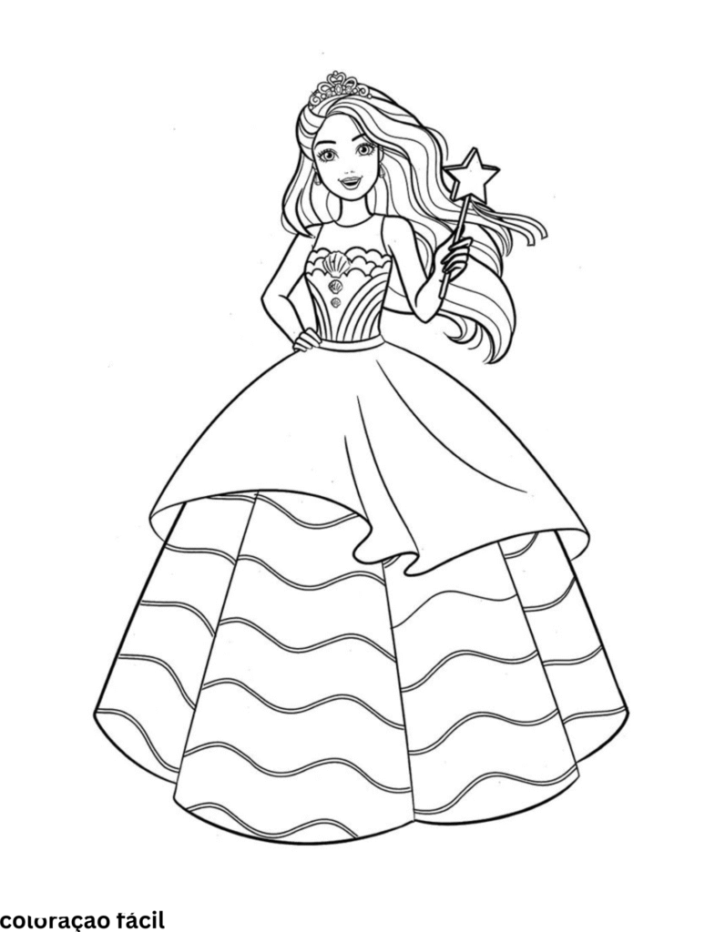 imagem da barbie para imprimir