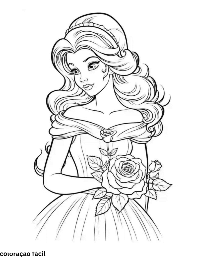 desenho de pintura da barbie