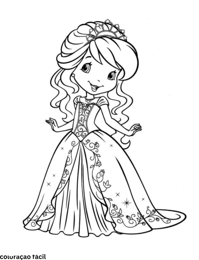 desenho para colorir de barbie