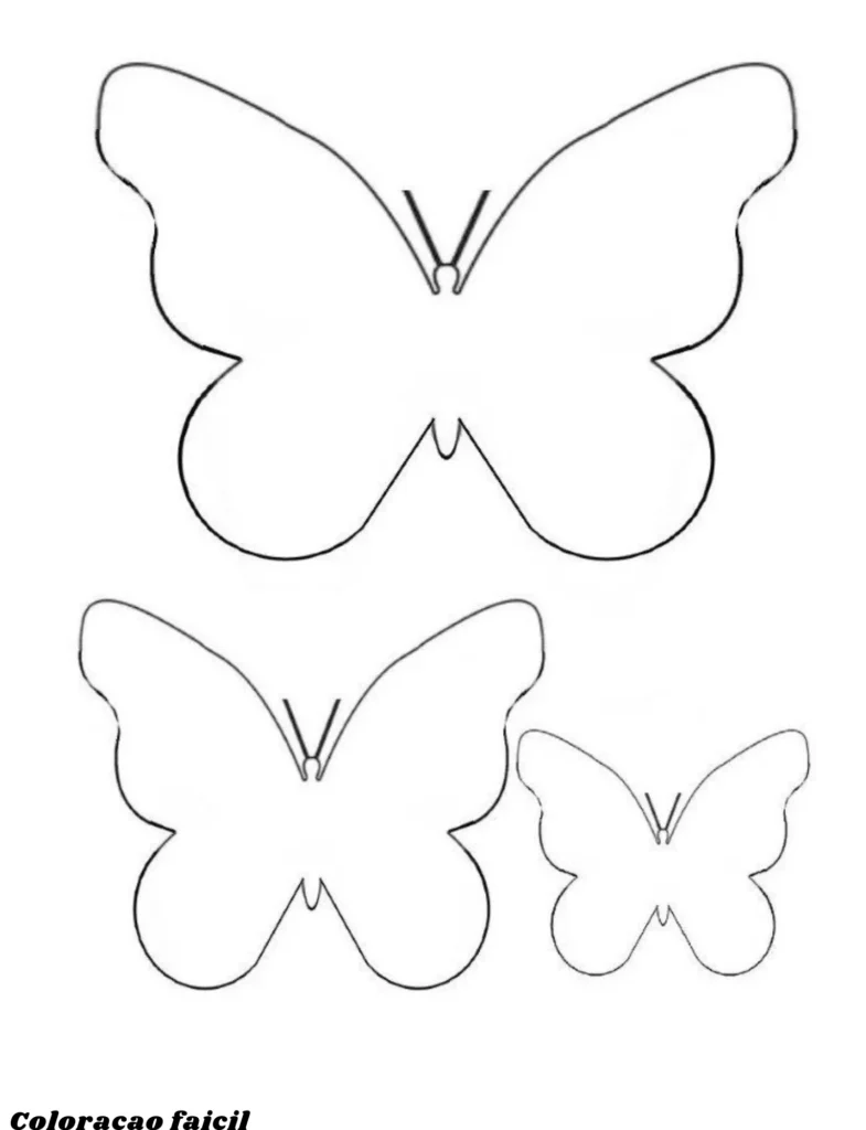 borboletas coloridas para imprimir