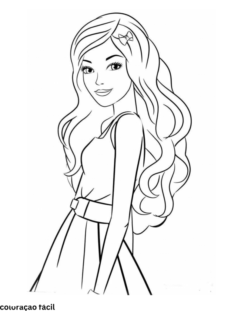 barbie sereia colorir