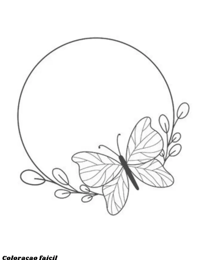 desenho de borboleta para imprimir e colorir