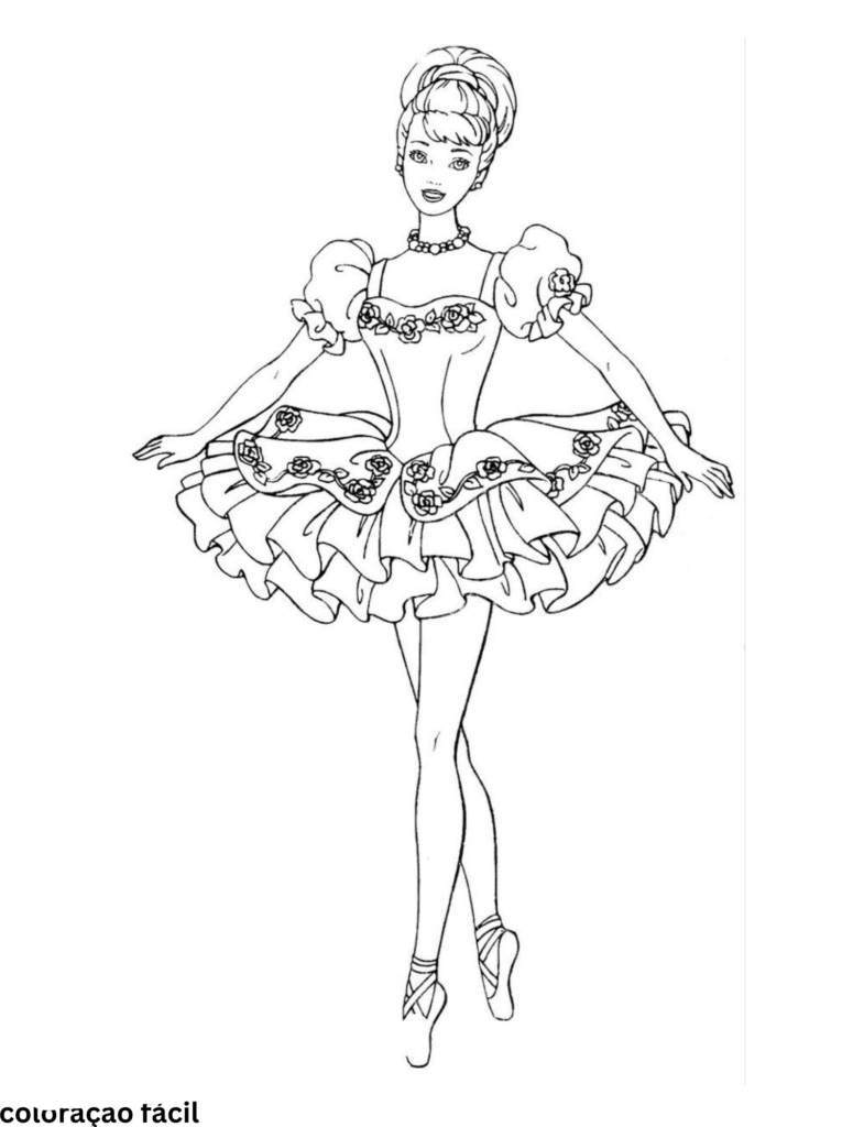 desenhos da barbie colorido