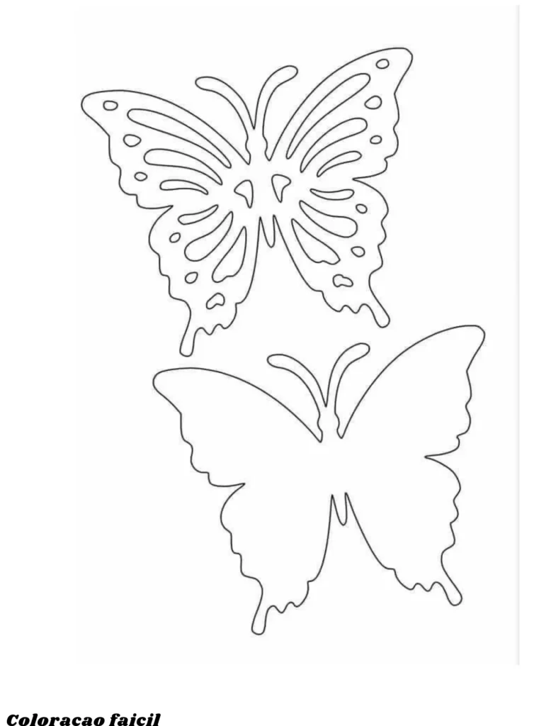 desenho para colorir de borboletas