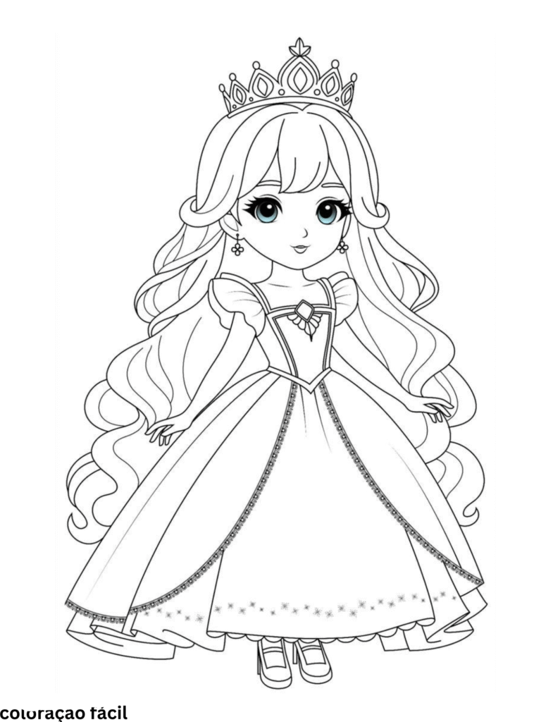 desenho para colorir e imprimir barbie