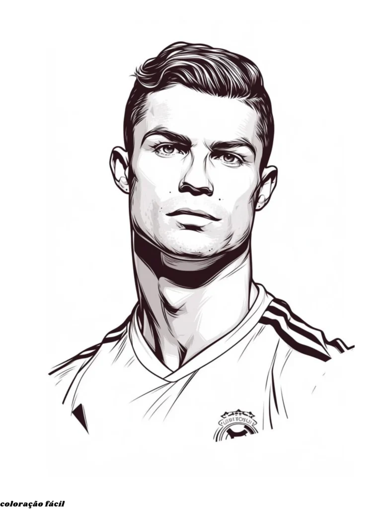 real madrid para colorir