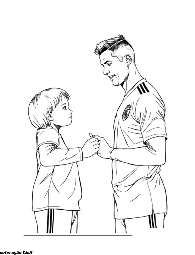 desenho do cristiano ronaldo para desenhar