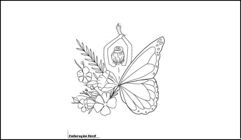 borboleta para colorir