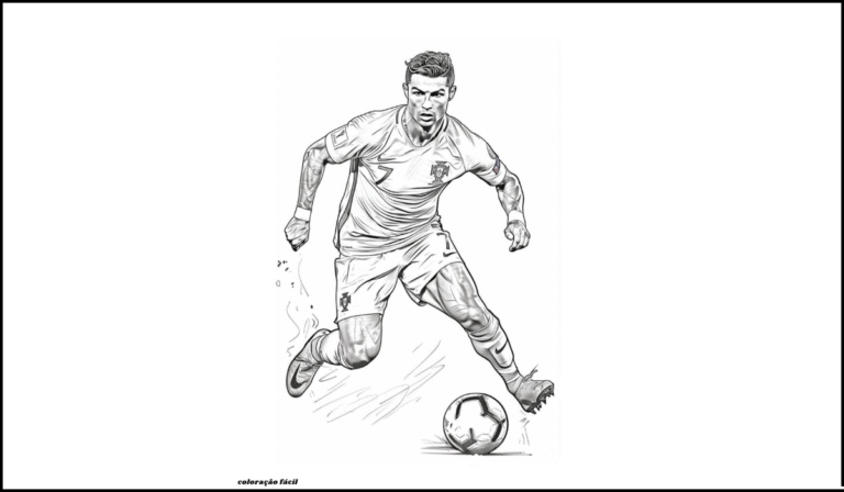 desenho do cristiano ronaldo