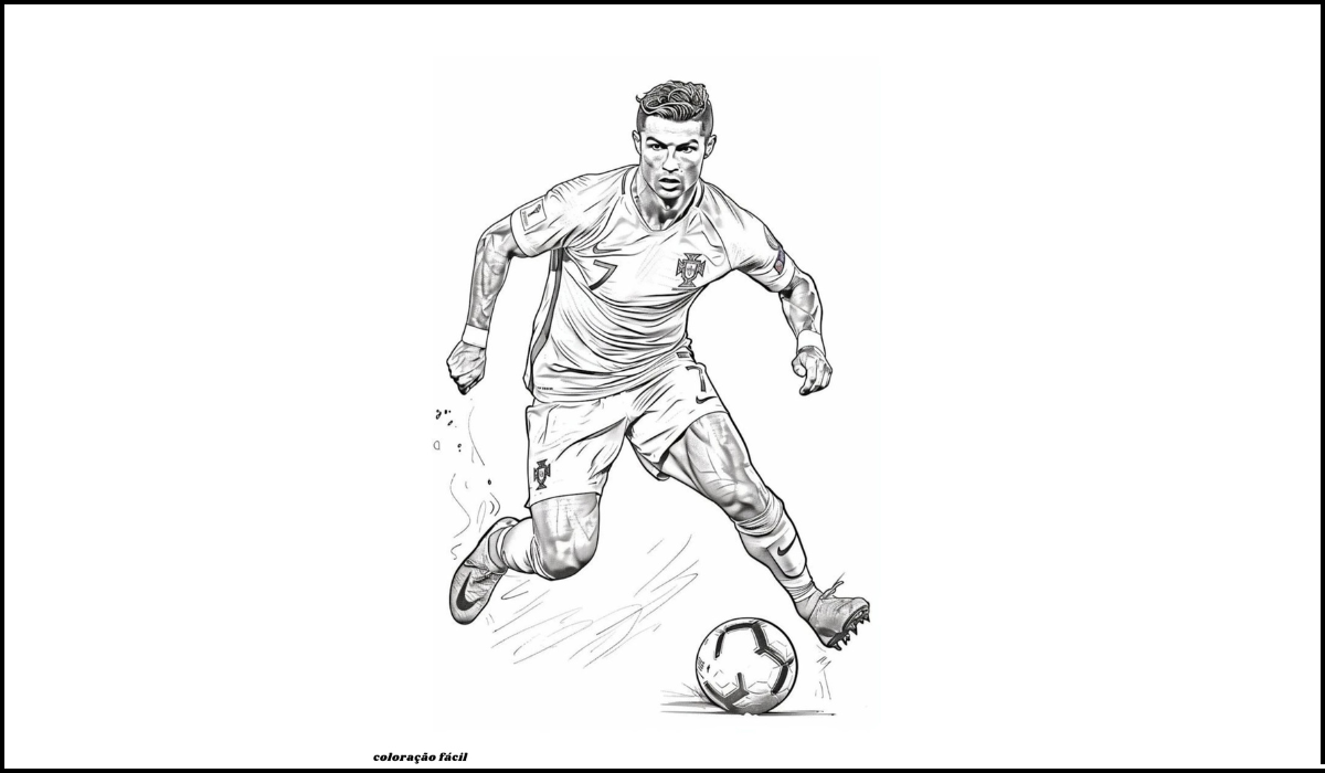 desenho do cristiano ronaldo