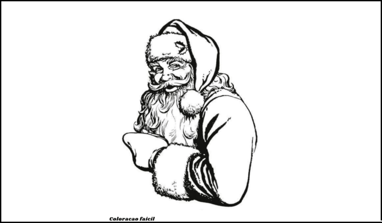 papai noel para colorir