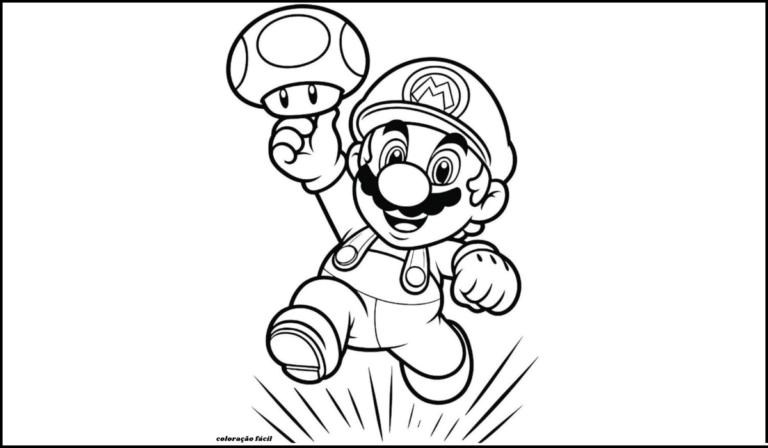 mario colorir