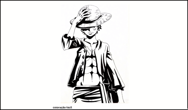 luffy para colorir