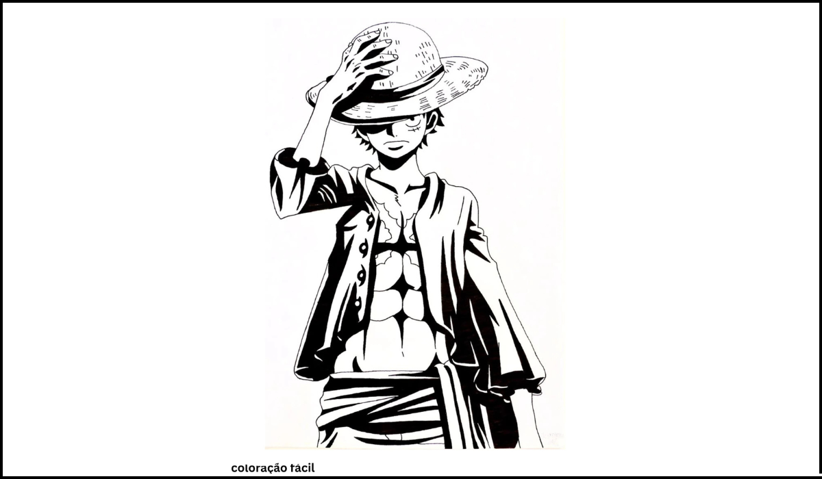 luffy para colorir