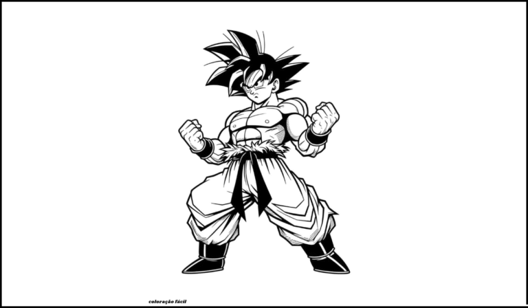 goku para colorir