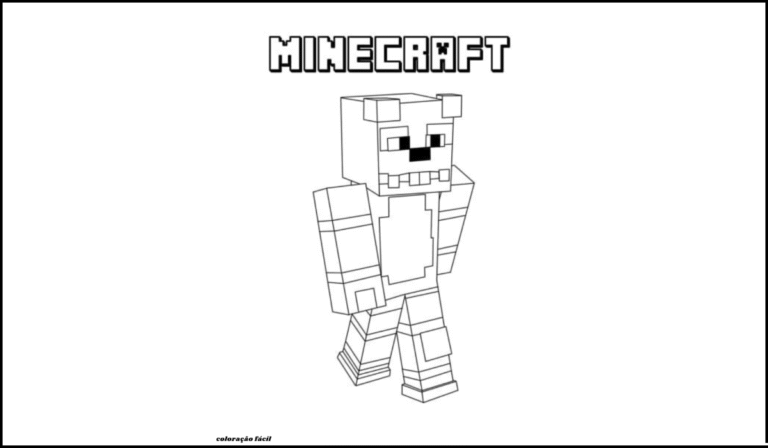 minecraft para colorir