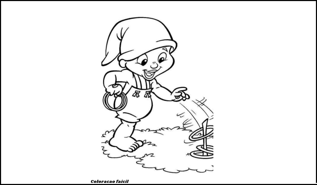saci para colorir