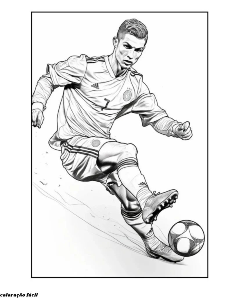 camisa do cristiano ronaldo para colorir