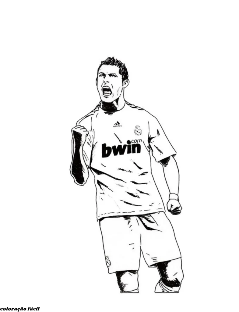 cristiano ronaldo colorir