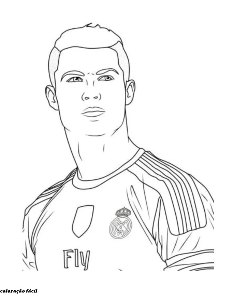 desenhos de futebol cr7