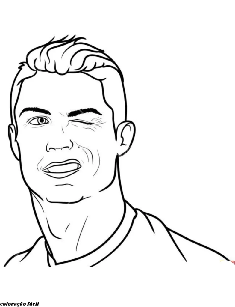 cristiano ronaldo para colorir al nassr