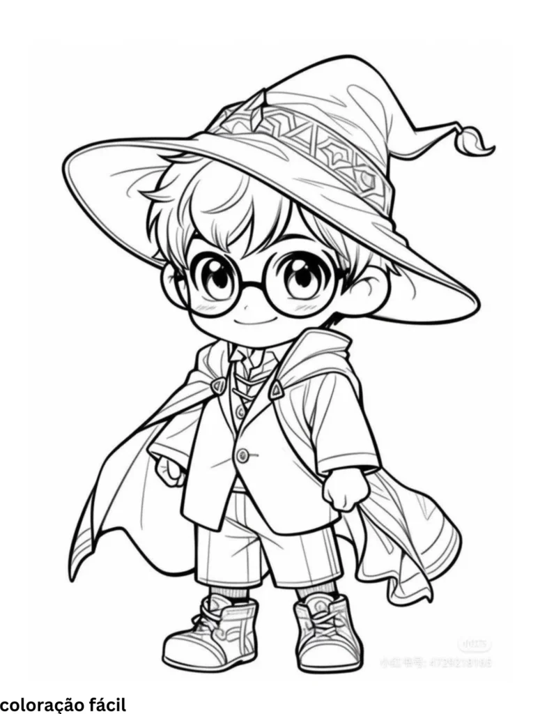 desenhos harry potter para colorir