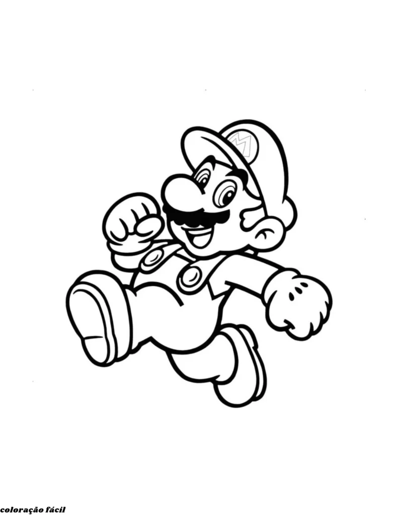 desenhos do mario para colorir