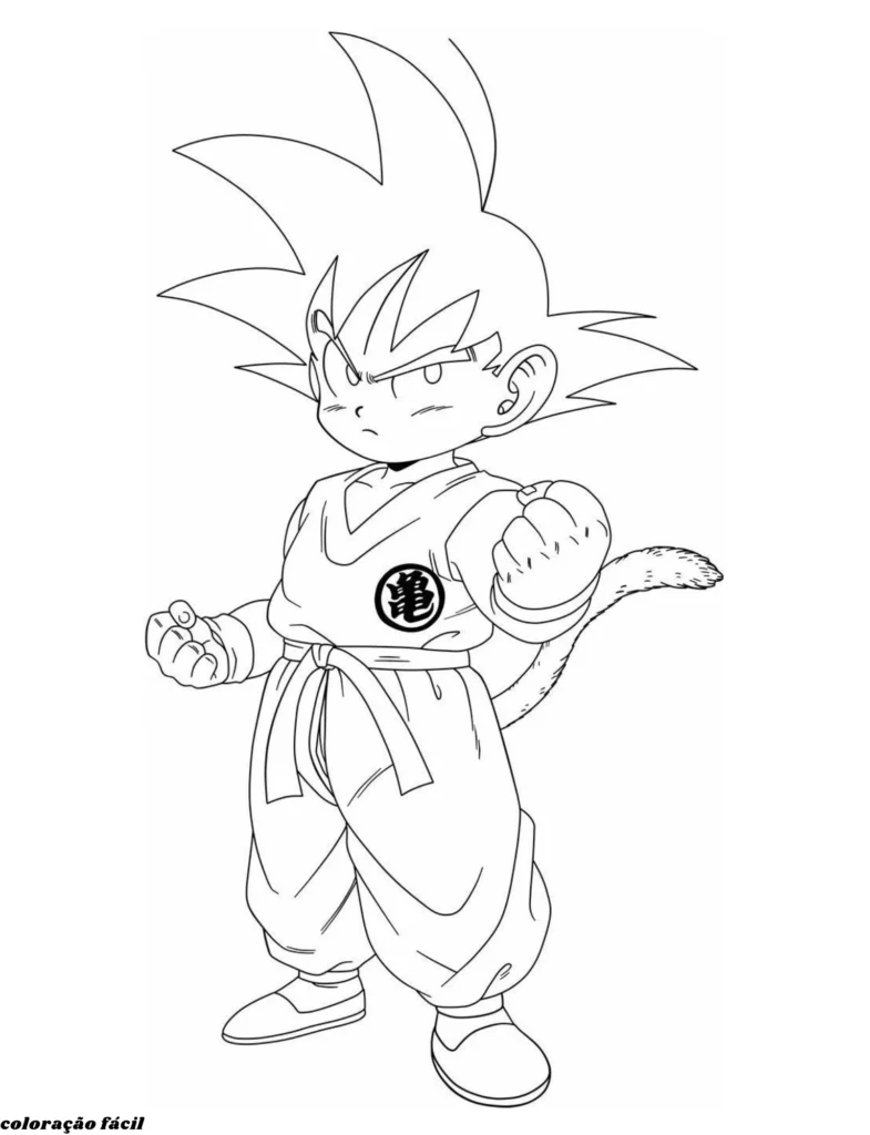 imagens do goku para colorir
