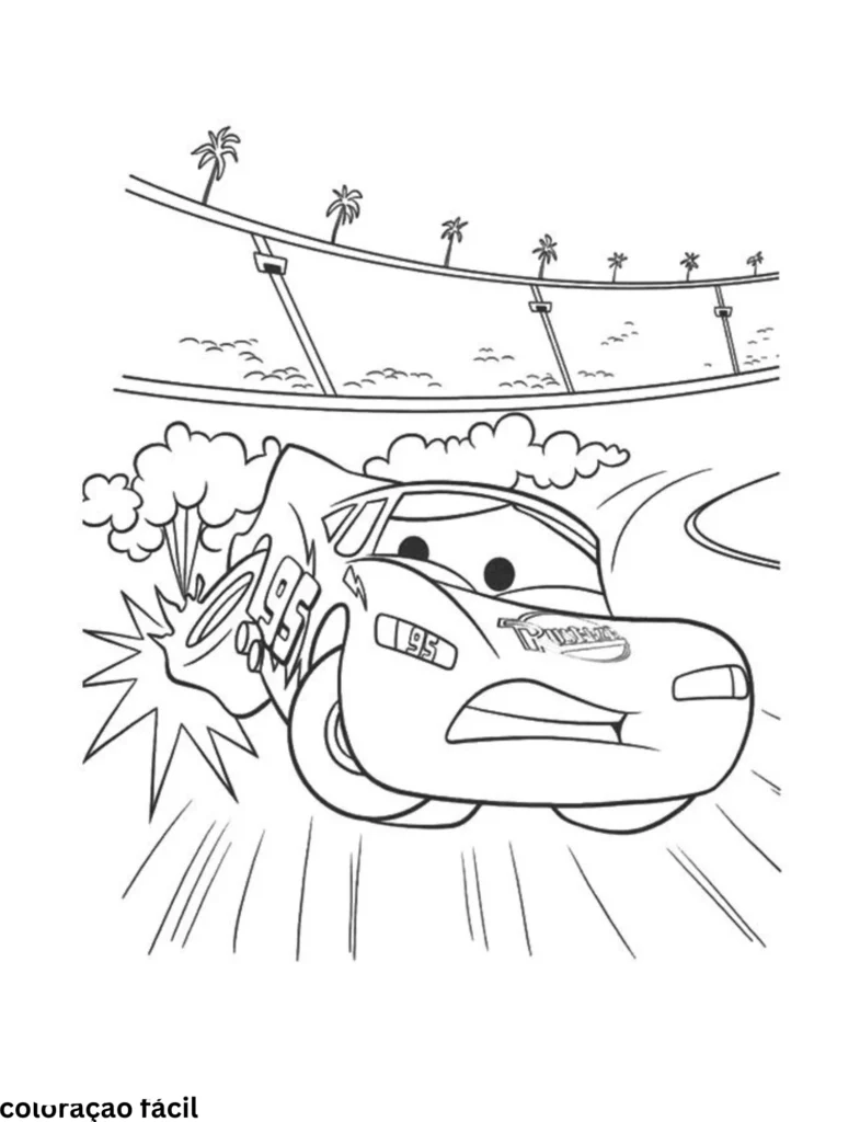 desenhos do relampago mcqueen para imprimir