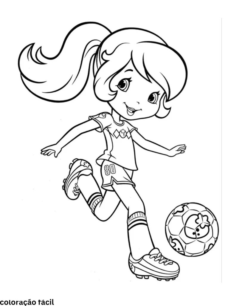 desenho futebol para colorir