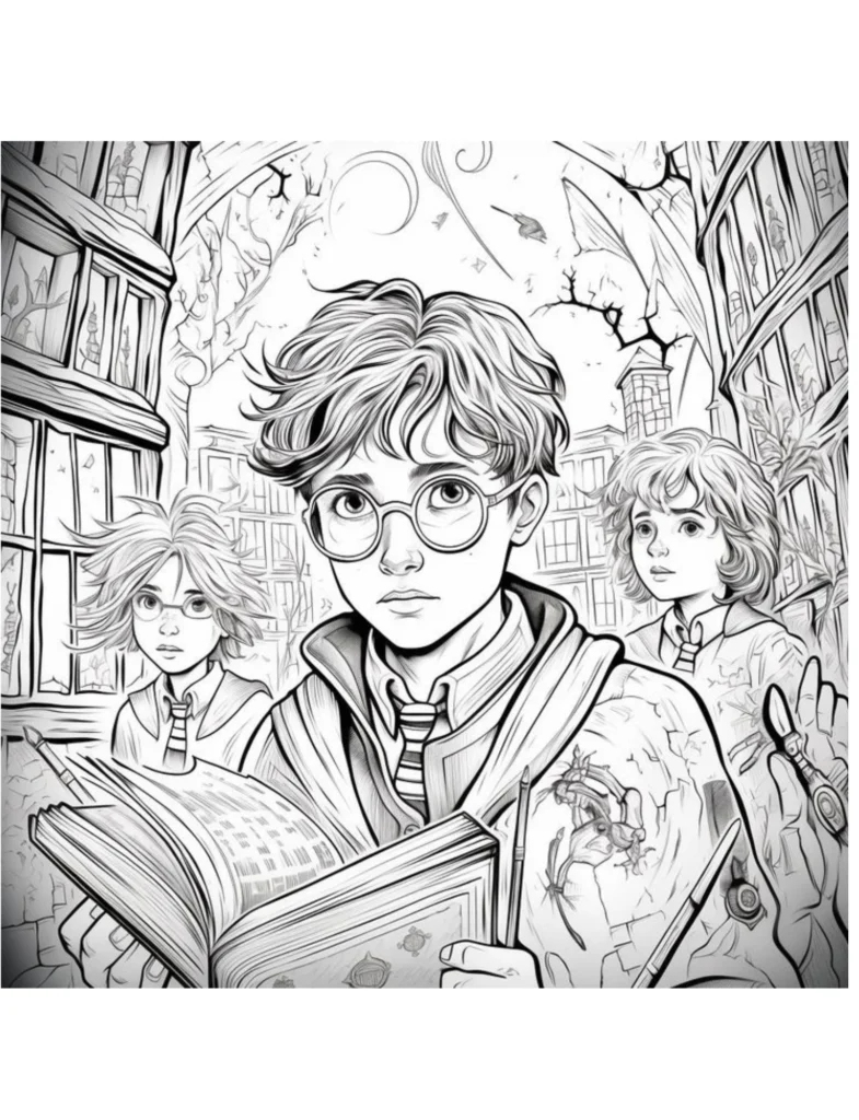 harry potter para colorir
