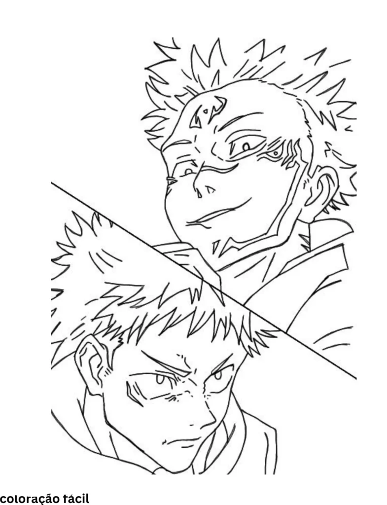desenho para colorir anime demon slayer