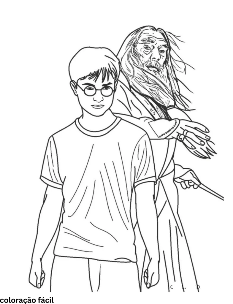 harry potter para colorir