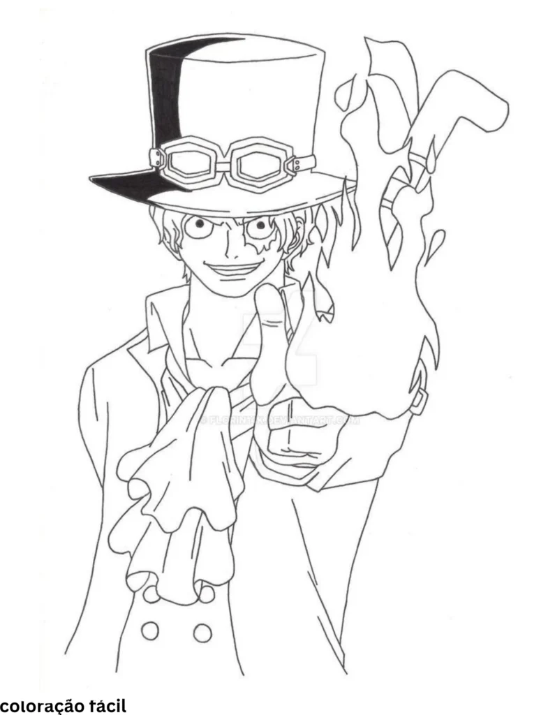 desenho do luffy para colorir