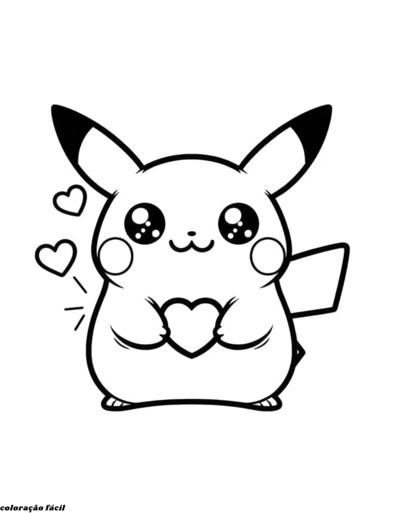 picachu para pintar