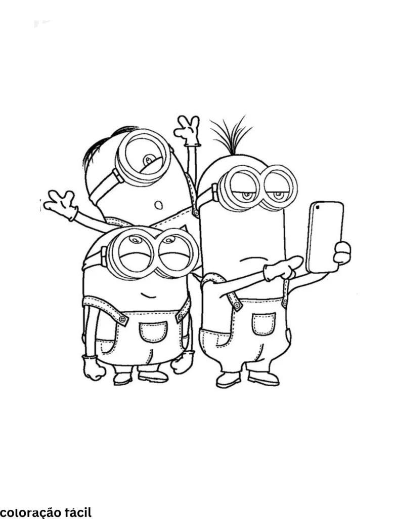 desenhos para colorir dos minions do meu malvado favorito