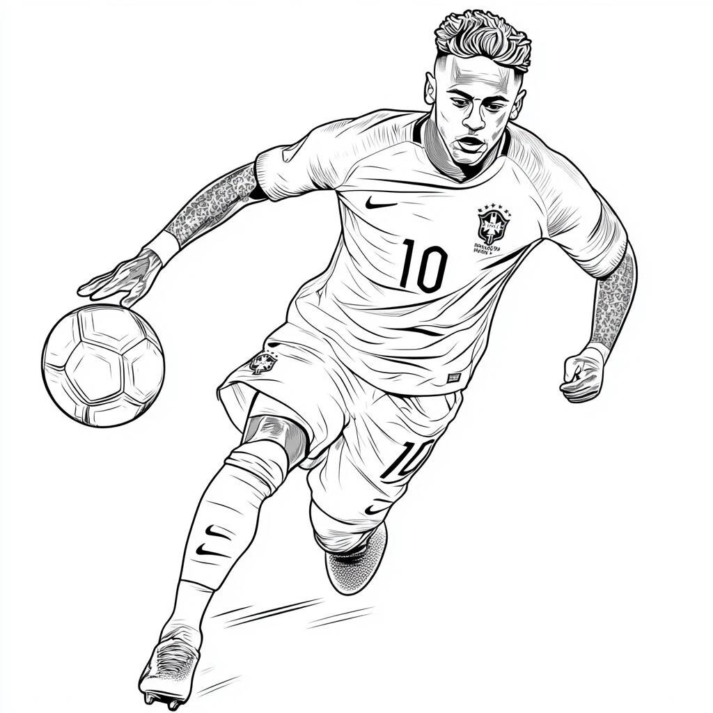 fotos do neymar em desenho