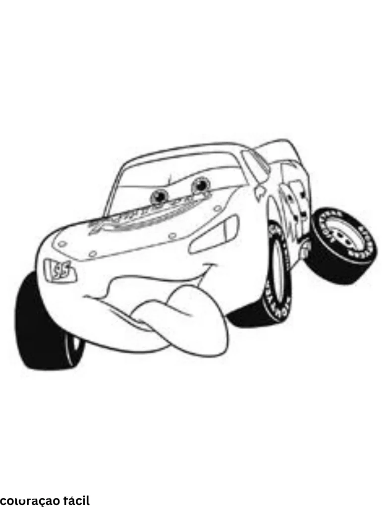 desenhos mcqueen colorir