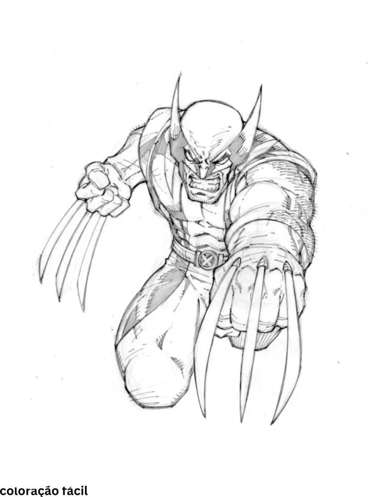 desenho de wolverine