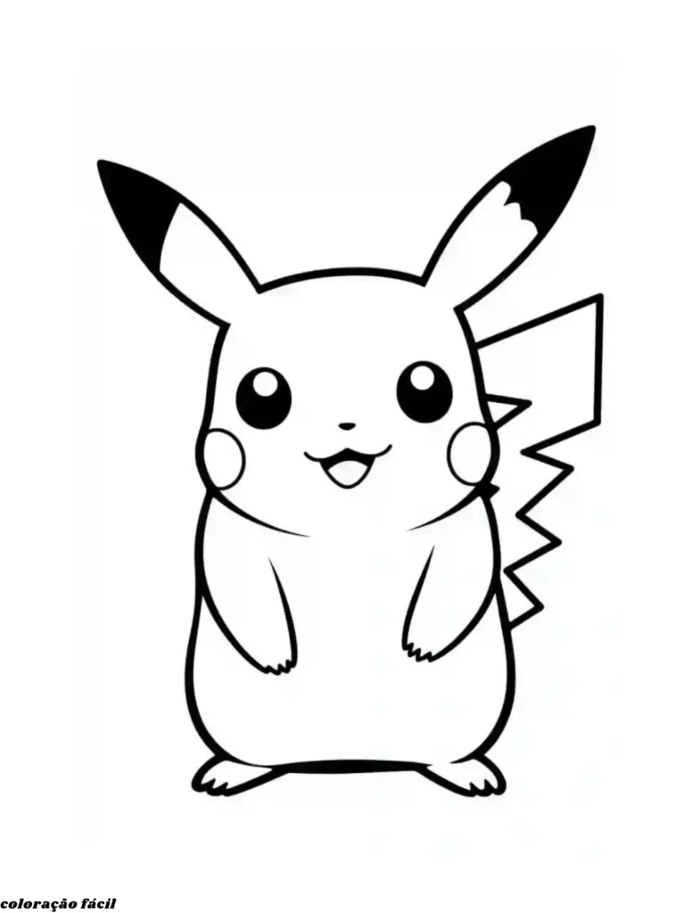 picachu colorir