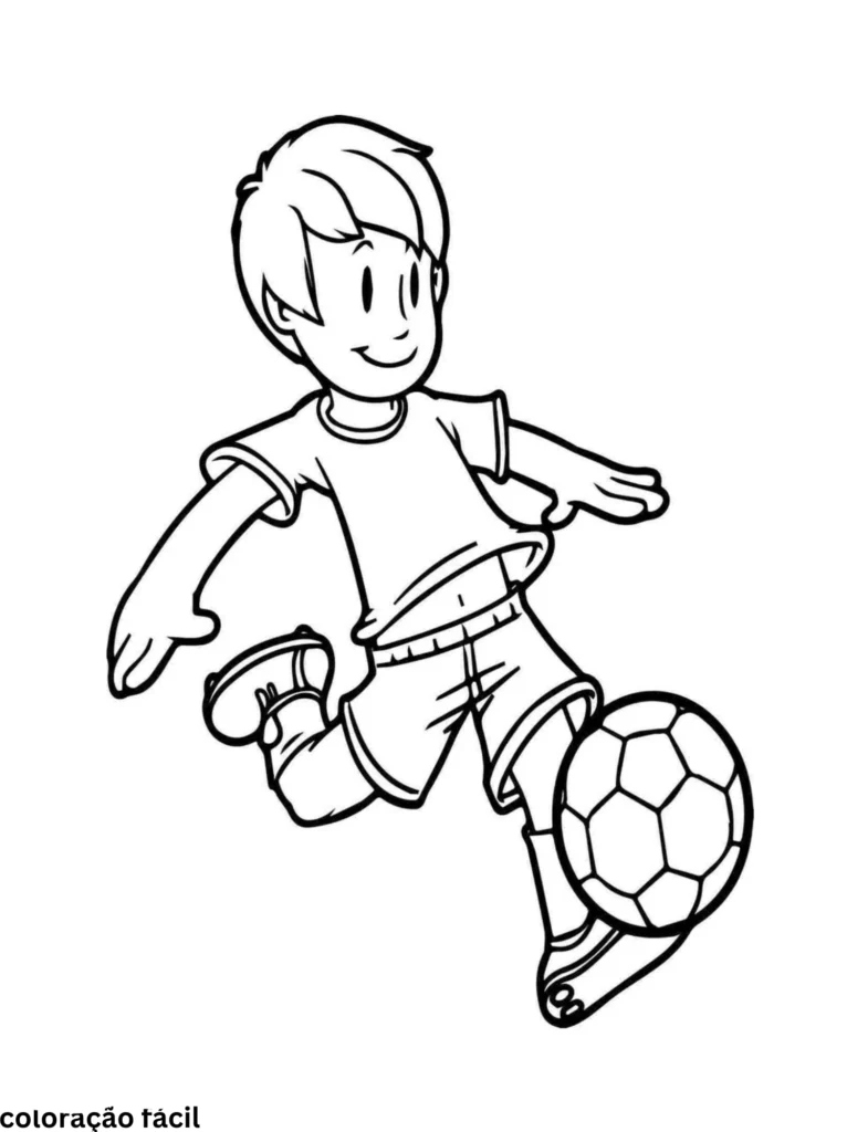 desenho de jogadores de futebol para colorir