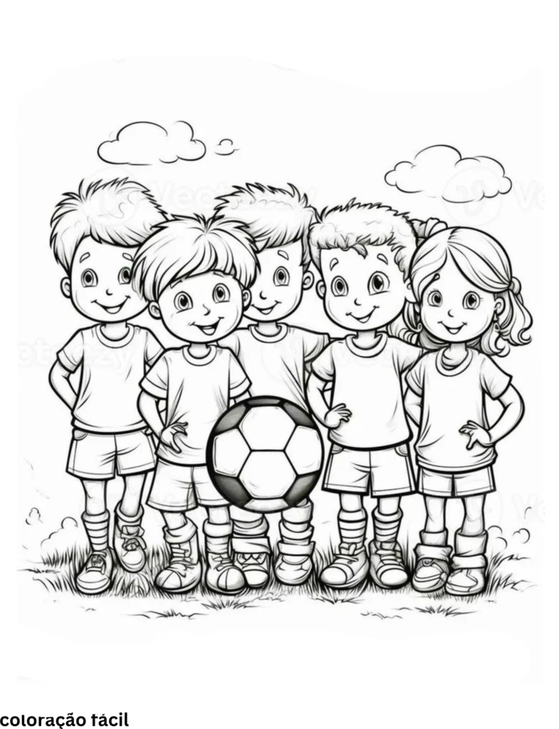jogador de futebol para colorir