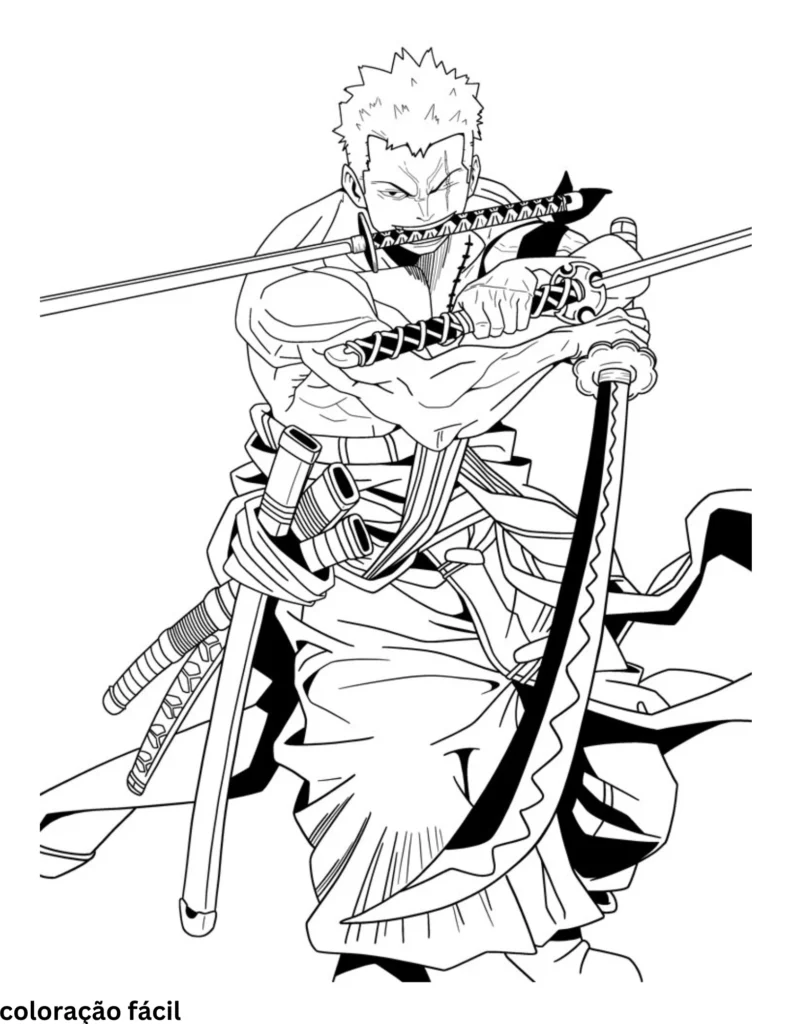 luffy para colorir