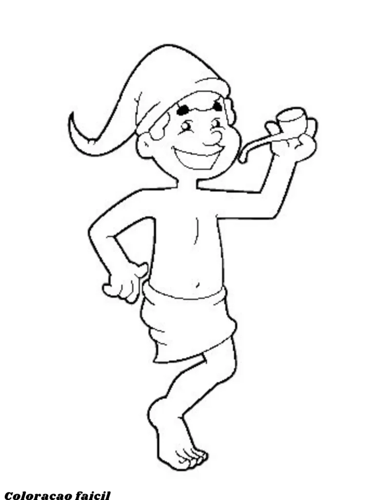 imagem do saci para colorir
